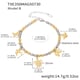 TXE350-B gold DIY zircon bracelet 16+5cm Picture3