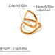 Gold color/One Size/Ring style 2 Picture2