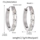 F512-Steel Colored Zircon Earrings-L Picture4
