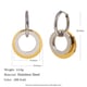 Two hoop earrings - two-tone Picture3