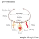 Z494-Color matching heart enamel bracelet Picture4