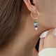 F226-Blue Natural Stone Earrings Picture3