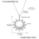 P1232-Steel Sunflower Necklace 41+5cm Picture4
