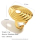 Threaded Hollow Open Ring-Gold Picture4