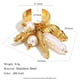 Seahorse Pendant Open Ring - Gold Picture4