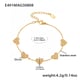 E491-Gold Heart Bracelet 16+5cm