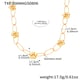 TXP356-Gold Necklace 40+5cm