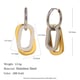Two Oval Earrings - Two Tone Picture2