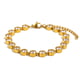 Round Zircon Bracelet-Gold-White Diamond Picture2