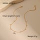 NMSN-K516-2 Gold and White Diamond Necklace