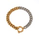 Gold and silver color/One Size/Bracelet A 