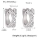 F513-Steel Cross Full Diamond Zircon Earrings-L Picture10