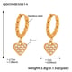 Q009-Golden Heart Zircon Earrings Picture5