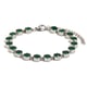 Round Zirconia Bracelet-Steel-Green Diamond Picture3