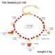 TXE186-Golden Garnet Christmas Element Bracelet Picture2