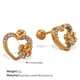 EH945WEG White Diamond Gold Stud Earrings Picture10