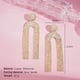 Silver Needle-Gold U-Shaped Earrings