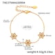 TXE375-Golden Flower Zircon Bracelet 16+5cm Picture2