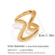 Gold color/One Size/Ring style 1