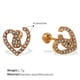 EH948WEG White Diamond Gold Stud Earrings Picture13