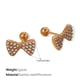 EH927WEG White Diamond Gold Stud Earrings Picture4