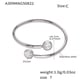 A309-C Steel Color Double Zircon Ring
