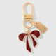 1 wine red bow keychain Picture3