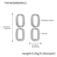TXF403-Steel rectangular zircon earrings Picture6