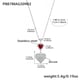 P887-Steel Heart Zircon Necklace 40+5cm Picture4