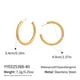 Gold color/YYE025388-40 Picture2