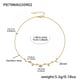 P879-Golden zircon necklace 40+5cm