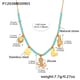 P1203-Blue Beaded DIY Necklace 43+5cm Picture3