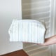 Vertical striped beige pillow bag Picture2