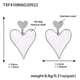 TXF410-Steel Heart Earrings Picture10