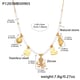 P1203-White Beaded DIY Necklace 43+5cm