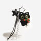 Pendentif chat noir écharpe rouge et verte - Style étoile Image3