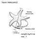 TXA411-Steel Starfish Ring-Size 7 Picture4