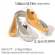 Gold and silver color/One Size/Ring style 1