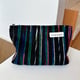 Large size. Wool stripe black Picture2