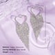 Silver Needle-Silver Heart Tassel Earrings Picture2