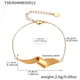 TXE404-Gold Geometric Bracelet 16+5cm Picture4