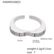 A560-Steel Color Full Diamond Heart Zircon Ring/No.7 Picture3