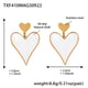 TXF410-Gold Heart Earrings Picture9