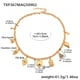 TXP367-Golden Blue Zircon DIY Necklace 42+5cm Picture3