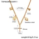 TXP402-Gold DIY Necklace 41+5cm
