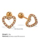 EH943WEG White Diamond Gold Stud Earrings Picture8