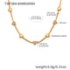 TXP384-B Gold Heart Zircon Necklace 41+5cm Picture5
