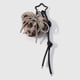 Brown heart keychain 1