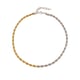 P1360-Two-color twist chain 43+5cm