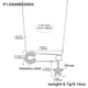 P1306-Steel Five-pointed Star Paperclip Zircon Necklace 43+5cm Picture2